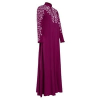 Ženska haljina kaftana Arap Jilbab Abaya čipkasti šivanje maxi haljine elastične strugove za žene vruće