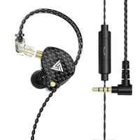 VK ožičene slušalice u ušnim sportskim slušalicama za koliju zavojnice u linijskoj kontroli sa mikrofonama zamijenjenim kablom