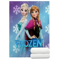 Frozen Anna Fleece pokrivač - luksuzni super meki debeli nejasni plišani, topli ugodni lepršavi kauč baca baršunaste kise za krevet, f