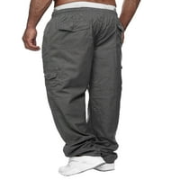Muškarci Ležerne pantalone Tergo hlače Multi džepovi Slim Fit Chino Comfy Harem pantalone