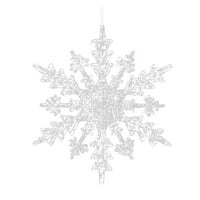 Stakleni imicle mali božićni privjesak ukras ukras prozora akril snježna pahuljica dijamantne pahulje