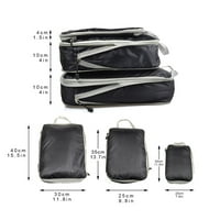 Torbe za pakiranje putovanja Podesite vodootporne kompresijske torbice za prtljag sa zatvaračem