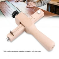 Ymiko drvena ruka kožna traka za rezanje reznog rezanja Diy Craft Tools Rezač sa lopaticama, kožnim