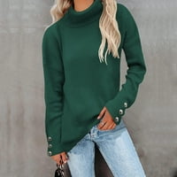 Ženski labav dugi rukav džemper Ležerne prilike za pulover u vratu Džemper vrhovi džemperi za žene pulover