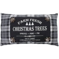 Wing Tai Farm Farm Božićne drveće Tkanina baca jastuk sa zvona Jingle