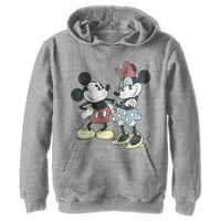 Dječakov Mickey i prijatelji Mickey Mouse & Minnie Vintage Par povuku preko hoodie atletski heather