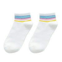 Ženske čarape Rainbow Slatka ispis Kratki gležnja Udobne poklone Čarape za žene