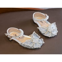 Colisha Girl Princess Cipes Glitter Haljina Sandal Bowknot Ravne sandale Ljetni Rhinestone d'Orsay Flats