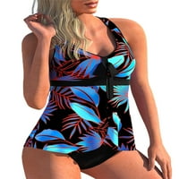 Ljetni štednji klirens Squishhappy Womens Striped cvjetni tanki kupaći kostimi Bikini setovi kupaći