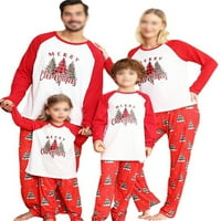 Leuncero mammy tata dijete Xmas pjs božićna kupaća za spavanje meko posada Podudaranje porodične pidžame