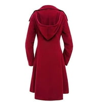 Žene FAU vunene tople tanke kaput jakne debelo-parka prekriva duga zimska odjeća