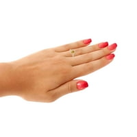 Mauli dragulji za angažovanje prstenova za žene 1. Carat Diamond i kruška u obliku kruške prsten u obliku
