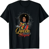 Kraljice su rođeni u kolovozu Birthday Poklon Žene Djevojke Majica za žene Graphics Casual Crew Majice
