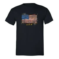 Xtrafly Odjeća Muška američka zastava 4. jula Majica Majica Heart Odjeća Waly USA Pride majica