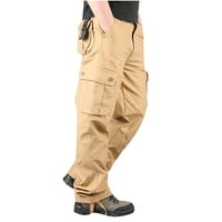 Jmntiy muške plus veličine čistog pamučnog multi-džepnog trošica otpornih na hlađenje hlače