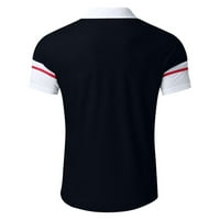Advoicd majice za muškarce Casual Soild Gumb Top košulja Okrenite ovratnik bluza kratkih rukava Top Muška majica
