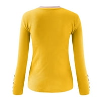 Jesen moda za žene Works Weens Dukserica Comfy Womens Crew Crke izrez Bluza Dugme Košulje Klit košulja