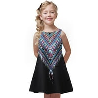 Aaiymet Formalne haljine za djevojčice Djevojka Driver Sequin haljina dugih rukava A-line Sparkle mrežaste haljine, crne 4 godine