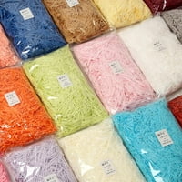 10G šareni isječeni Crinkle papir Raffia Candy Boxes DIY poklon Bo Material Material Wedding Brak Kućni