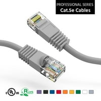 40ft CAT5E UTP Ethernet mreže podignuto kabl sive, pakovanje