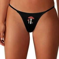 Gljive crvene umjetnosti Ženske gaćice G-žice Thong Sexy T Natrag Panty