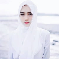 Šal za žene Ženske šalce Jednobojno šal šal biserni hidžab Lagana modna kosa šal crna + jedna veličina