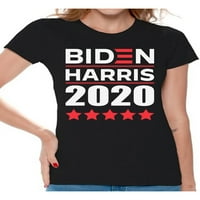 Neugodni stilovi Biden Harris majica Red Joe Biden Politička majica Kamala Harris majica Womens USA