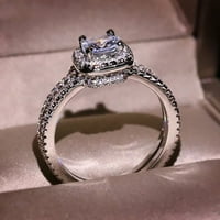 Dome prstena moda cirkon rinestone prstenaste dama elegantna vjenčana nakit prstena za nakit nakit rubovi
