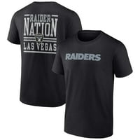 Muška fanatika brendirana Crna Las Vegas Raiders Home Field Advantage Majica