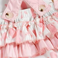 Unise baby oneyie odjeća bez rukava ružičasta odjeća ružičasta boja krava za tiskanu odjeću Toddler