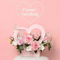 Jiaroswwei šuplje oblika srca cvjetno pakovanje bo, zgodne ukrasne elegantne DIY cvjetne košarice za