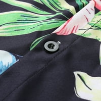 CLlios Havajske košulje za muškarce Ljetna tropska majica uzorka Modne majice kratkih rukava udobna