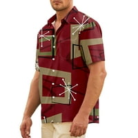 Muškarci i dječaci Havajski košulje Geometrija Regularni fit casual majica s kratkim rukavima dolje