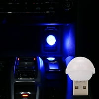 Fule Mini USB LED automobil Unutrašnjost automobila Neon Atmosfera ambijentalna žarulja Bušenje plava