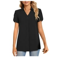 Košulje za žene Žene Ležerne prilike za okrugli vrat Majica s kratkim rukavima Ispisana ljetna majica