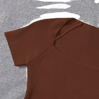 Vremenska pahuljica Ležerna suncokret Print Dugi rukav Duks s dugim rukavima Top bluza, Bijela, XXL