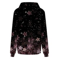 Leesechin Šifon pokriva odobrenje Žensko cvjetni print Puff rukav kimono kardigan labav bluza