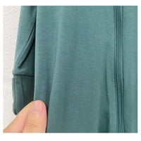 Augper Jesenski čišćenje Žene dugih rukava Ležerne majice Slatka okrugla vrata Duks pulover Loose Tuntic