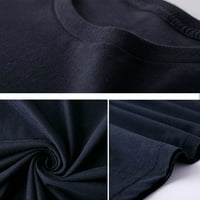 Leylayray Ženske vrhove Žene tiskane Plus size T-majice Ispis kratkih rukava Grafički tee Tors Black