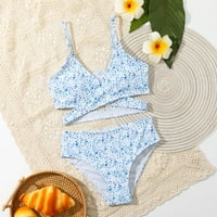 Pogorčenje kupaćim kostima za žene plus veličine Prilagođena plaža havajska bikini sarong suknja od tiskanog kupaćeg odijela