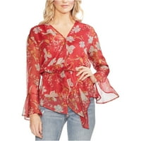 Sendresses za ženske bluze za žene srušiti casual grafički casual crewneck bez rukava slobodno cvjetni