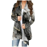 Flannel s kapuljačom Žene žene hladne jakne Zima tanki debeli rukav kaput za rupu Žene sa kapuljačom