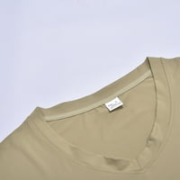 Ženski Ljeto plus veličina vrhova ruckel V-izrez Bluze za majice Dressy Casual Trendy Loop Fit Short