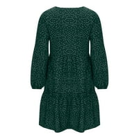 Prevelizirani džemperi za žene Čvrsto boje O-izrez dugih rukava Pleteni pulover jesen zimski gornji
