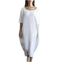 Xiuh Ženske čvrste boje mini suknja Visoki pljesni ruff suknje s kratkom suklom bijeli xxl