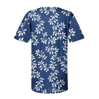 Stalna odjeća Četvrta srpnja Košulje za žensku modu Ležerne prilike dugih rukava Print Okrugli gumb