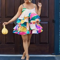 Feternal Fashion Plus size Ženski povremeni kratki rukav boemskim majicama s kratkim rukavima s džepovima