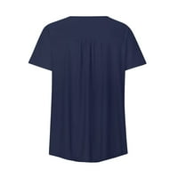 Colisha dame Ljetni vrhovi cvjetni print tunika bluza V izrez majica Loose Dailywer rukav majica Style-C