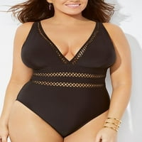 Ženski kupaći kostimi Control plus veličina Korug Korug seksi visokog kontrasta grudi Čvrsti bikini