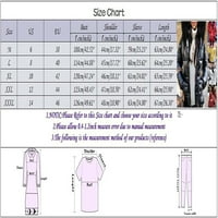 Majice za žene za žene Ležerne prilike O-izrez Print Solid Boja Kratki rukav Tee TEE TEE majica